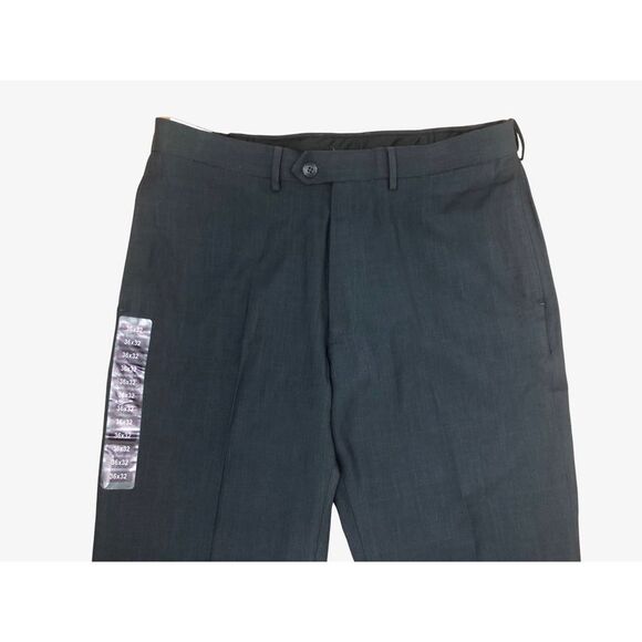 Haggar Pants 36W x 32L Classic Fit Comfort Waistband Performance Gray Flawed - Picture 5 of 6